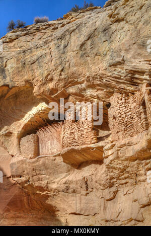 Ruines, Pueblo ancestrales cible, jusqu'à 1 000 ans, la région de Coombs Ridge, Utah, États-Unis d'Amérique, Amérique du Nord Banque D'Images