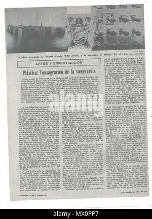 . Italiano : Prima parte dell'articolo su la obra Soy Yo Primera Plana . Octobre 1967. Primera Plana 523 primeraplana LaObraSoyYo Rivista1 Banque D'Images