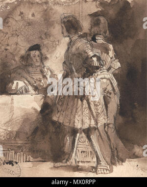 B1989.24 249 Goetz Von Berlichingen avant que le magistrat impérial Banque D'Images
