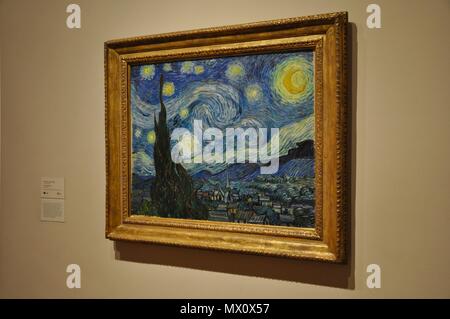 La nuit toil e Vincent van Gogh MoMA New York tats Unis