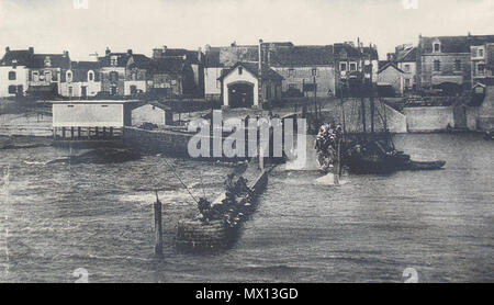 . English : Port de La Turballe, 1875 . 27 juin 2015. Non créditée Photo 356 1875 port de La Turballe Banque D'Images