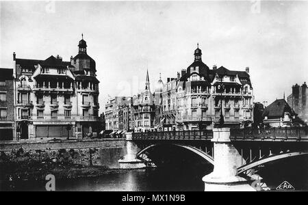 . Français : Carte postale de Charleville-Mézières . 6 avril 2012, 20:54:27. Inconnu 493 Pont d'Arches Banque D'Images