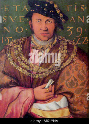 . Portrait de Georg der Fromme von Brandenburg . 1522238 Georg der Fromme von Brandenburg, 1539 Banque D'Images