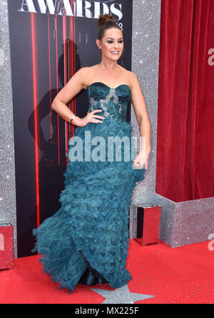 Anna Passey assistant à la remise des Prix 2018 Savon britannique tenue à l'Hackney Empire, Londres. Banque D'Images