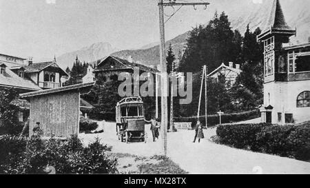 574 Stary Smokovec - cestný elektrobus 1904 Banque D'Images