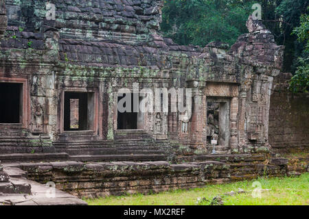 SIEM REAP - janvier 03, 2015 : ruines historiques de Preah Khan temple à Angkor complexe sur le 03 janvier 2015 à Siem Reap, Cambodge. Banque D'Images