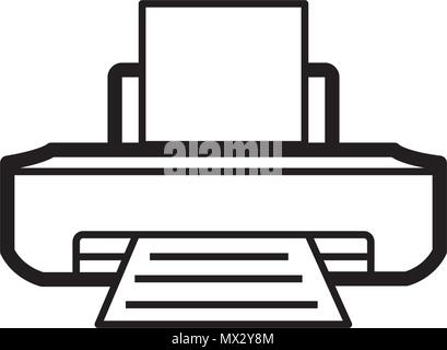 L'icône de l'imprimante modèle vectoriel Illustration de Vecteur