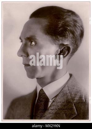 Portrait d'époque nazie Joseph Goebbels (1897-1945) Homme politique allemand Reich, Ministre de la propagande nazie 1933-45. 1935, Banque D'Images