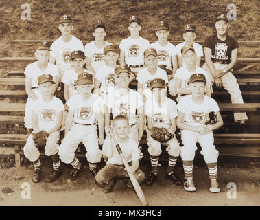 Photo de l'équipe de Little League, Atlanta , GA, 1960 Banque D'Images