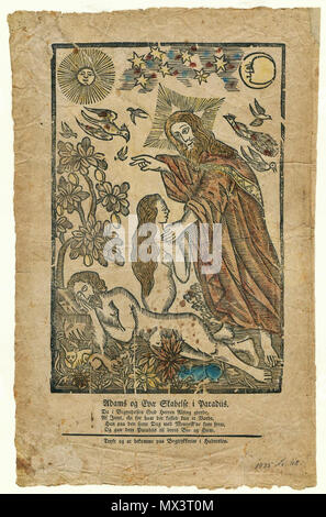 26 Adams og Evae Paradiis je Skabelse84 objet Banque D'Images