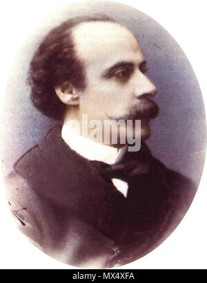 . Español : José Manuel Balmaceda Fernández (1840-1891). Presidente du Chili (1886-1891) . Amendes siglo XIX. Inconnu 70 couleur de Balmaceda Banque D'Images