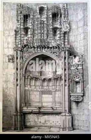 . Tombe de James Kennedy, évêque de St Andrews . 1852. Robert William Billings & Le tombeau de l'évêque kennedy Keux 86 Banque D'Images