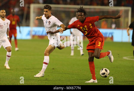 Bruxelles, Belgique. 2e juin 2018. Dedryck Boyata (Belgique) au cours de la FIFA 2018 Match amical match de football entre la Belgique et le Portugal le 2 juin 2018 au Stade Roi Baudouin à Bruxelles, Belgique - Photo Laurent Lairys / DPPI Crédit : Laurent Locevaphotos Lairys/agence/Alamy Live News Banque D'Images