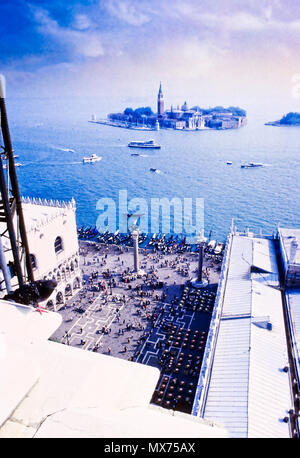 Le Piazzetta et Île San Georgio, Venise, Italie. Banque D'Images