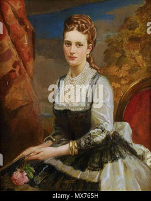 . Anglais : Portrait de la princesse Alexandra de Danemark, plus tard reine Consort d'Édouard VII . avant 1939. Carl Forup (1883-1939) 113 Carl Forup - Portrait de la princesse Alexandra de Danemark Banque D'Images