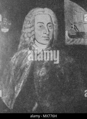 . Anglais : Caspar von Wessel (1693-1768), Vice-amiral Dano-norvégienne . Années 1700. 117 Inconnu Caspar von Wessel Banque D'Images