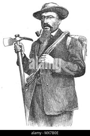 . Michel Croz . L'année 2007. Edward Whymper 148 Croz Banque D'Images