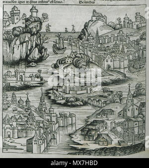 . Anglais : Hartmann. Schedell Liber Cronicarum, Nuremberg, Anton/Koberg Schreyer & Sebastian Kammermeister, 1493. 1493. Hartmann Schedel 156 De Sarmacia Schedell regione Europe - Hartmann - 1493 Banque D'Images