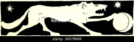 . Anglais : le loup. 1897. Fritz Erler 193 Erler Wolf Banque D'Images