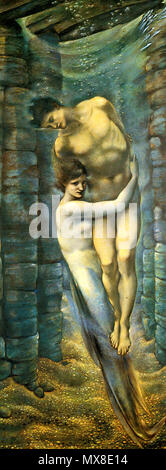 . Les profondeurs de la mer . Anglais : Edward Burne-Jones - les profondeurs de la mer . 1887 180 Edward Burne-Jones - les profondeurs de la mer Banque D'Images