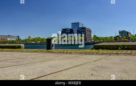 Vues Kiel typique. Capitale de l'Etat Kiel Canal. Schleswig-Holstein Banque D'Images