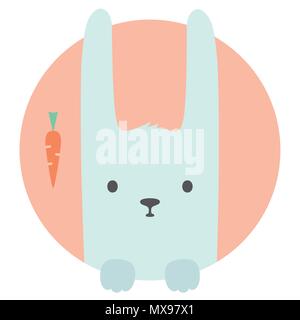 Ensemble des animaux. Portrait Dans Télévision - graphiques lapin lièvre Illustration de Vecteur