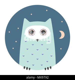 Ensemble des animaux. Portrait Dans Télévision - Owl graphiques Illustration de Vecteur