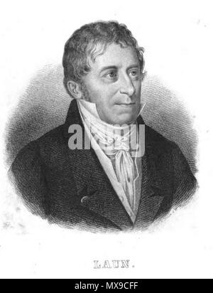 . Anglais : Détail de portrait de Friedrich August Schulze aka Frierich Laun. À partir de : Friedrich Laun : Gesammelte Schriften. c. 1. Stuttgart 1843. 1843. 229 Inconnu Friedrich Schulze 2 Août Banque D'Images