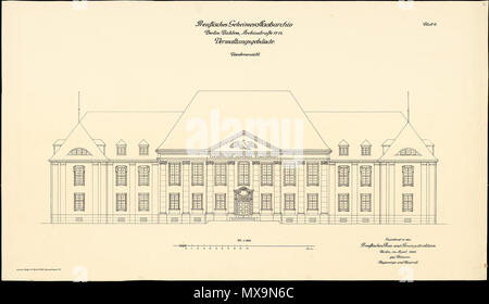 . Eduard August Wilhelm Rotterdam (1862-1938) : Preußisches Geheimes Staatsarchiv, Berlin-Dahlem. Verwaltungsgebäude (1914-1924) . 1925. Rotterdam 231 Fuerstenau Banque D'Images