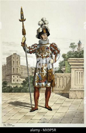 . English : Gardes du corps du Roi - garde de la Marche, 1814-1830. . 19e siècle 235 gardes du corps du Roi - garde de la Marche, 1814-1830 Banque D'Images