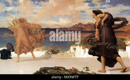 . Français : Frederic Leighton, 1er baron Leighton (1830-1896) Description La peintre, sculpteur et homme politique date de naissance/décès 3 décembre 1830 au 25 janvier 1896 Lieu de naissance/décès Scarborough London circa 1855-1896 Période de travail lieu de travail London Authority control : Q160252 : VIAF 18031604 ISNI : 0000 0000 8339 6135 ULAN : 500030022 RCAC : n80079496 35556809 NLA : Noies WorldCat gregues jugant un pilota22. Obra prerafaelita de Frederic Leighton. . 1871254-grec jeux de filles-à-ball Banque D'Images