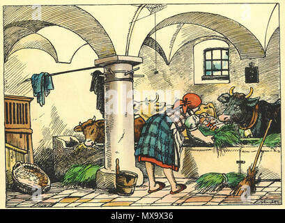 . English : Grimm, le voyage du Petit Poucet par Hermann Stockmann (1867-1938), 1925. 5 mai 1925. Hermann Stockmann (1867-1938) 255 Grimm,Le-voyage-du-petit-poucet-10 Banque D'Images