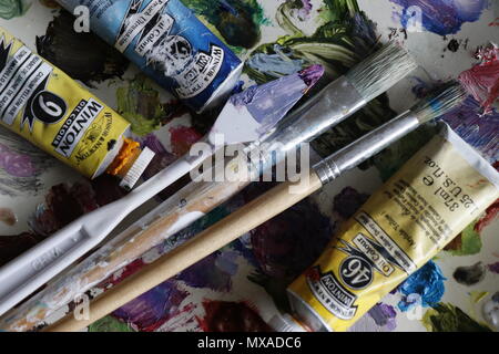 Palette de peinture Banque D'Images