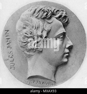 . Portrait de l'écrivain français Jules Janin (1804-1874) par David d'Angers (1788-1856) . 1897. David d'Angers 329 Jules Janin par David d'Angers Banque D'Images
