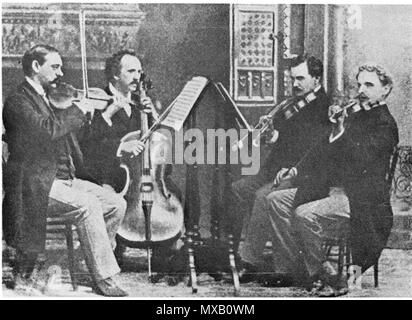 . Une photographie de l'Quatuor Kneisel, dirigé par Franz Kneisel . vers 1890. KneiselQuartet 344 inconnu Banque D'Images