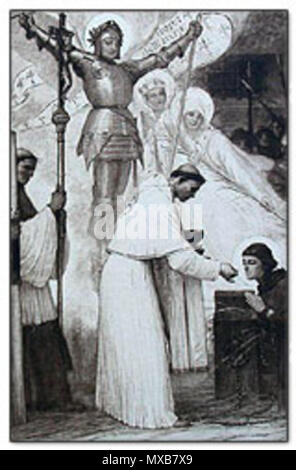 . Anglais : Jeanne d'Arc, de carte . 19e siècle. Inconnu 314 Carte de Jeanne d'Arc02 Banque D'Images