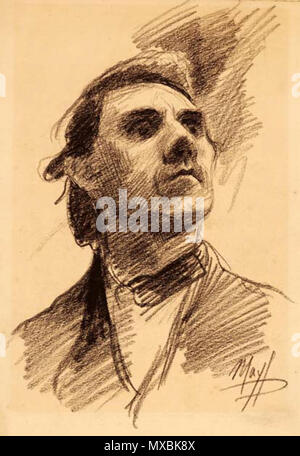 . Caricature de croquis artiste Alexander John Drysdale par Robert Bledsoe Mayfield. 1892. Robert Bledsoe Mayfield 321 John Alexander Drysdale par Robert Bledsoe Mayfield 1892 Banque D'Images