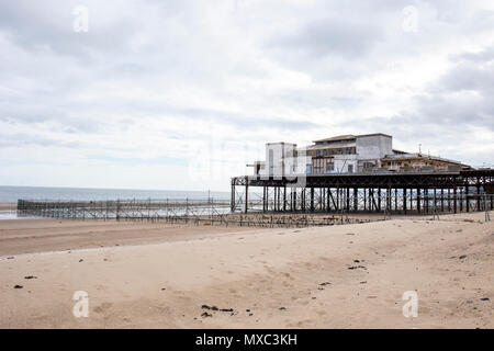 Victoria pier à Colwyn Bay Gwynedd au Pays de Galles UK Banque D'Images