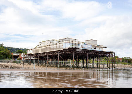 Victoria pier à Colwyn Bay Gwynedd au Pays de Galles UK Banque D'Images