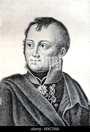 . Anglais : Moritz Ludwig zu Dohna-Schlobitten Achatius (1776-1814) . avant 1814. inconnu (avant 1814) 381 Ludwigdohna Banque D'Images