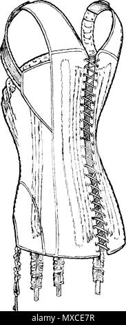 . Français : Le corset BARAT. 1911. anonymus (AH ou HA) LeCorsetBARAT 365 Retour Banque D'Images