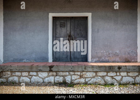 L'ancienne porte en bois, Close up Banque D'Images