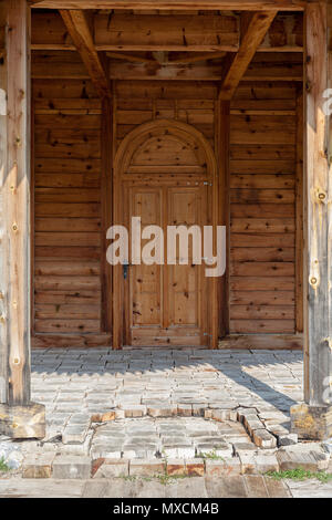 L'ancienne porte en bois, Close up Banque D'Images