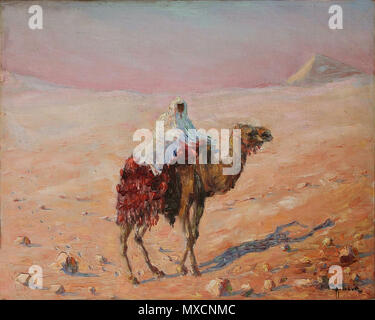 408 Maurycy Apfelbaum - na bédouine wielbłądzie Banque D'Images