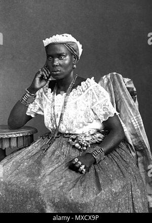 . Anglais : black woman à Bahia (1885) . 23 avril 2013, 00:52:56. Marc Ferrez 440 Negra da Bahia, 1885. Foto de Marc Ferrez Banque D'Images