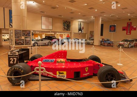 Monaco Top Cars Collection Musée de l'automobile, la Scuderia Ferrari de Formule 1 640 (1989), l'exposition de S.A.S. le Prince de Monaco's Vintage Car Collec Banque D'Images