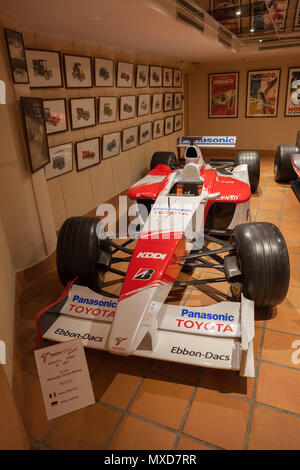 Toyota TF003 F1 2007 voiture de Formule 1, l'écurie Panasonic Toyota Racing Team, Monaco Top Cars Collection Musée de l'automobile, exposition de S.A.S. le Prince de Lu Banque D'Images