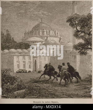 426 Mosquée du Sultan Bajazet - De Amicis Edmondo - 1883 Banque D'Images