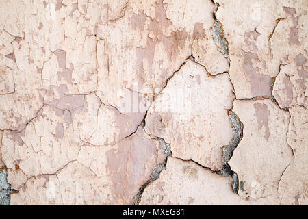Grunge metal mur avec de la peinture couches, close-up de texture de fond photo Banque D'Images