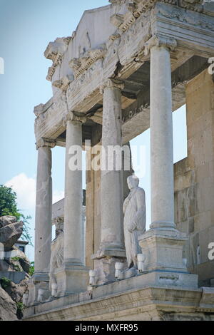 Restes de l'ancien théâtre romain de Philippopolis à Plovdiv, Bulgarie Banque D'Images